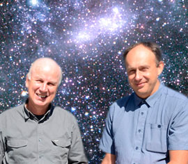 Grzegorz Pietrzynski & Wolfgang Gieren, astrónomos de la UDEC e investigadores CATA