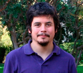 Felipe Santana, estudiante del doctorado en astronomí­a de la U. de Chile e investigador CATA