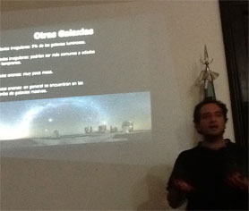 Ezequiel Treister, Director del Proyecto presentando Galaxy en EspaÃ±ol. 