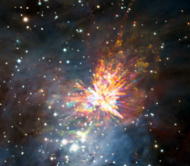 Supernovas -también conocidos como la muerte estelar- capturadas con el radio observatorio ALMA