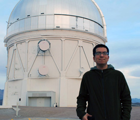 José Peña, estudiante del Doctorado en ciencias mención astronomía FCFM de la Universidad de Chile e investigador del Centro de Excelencia en Astrofísica  y Tecnologías Afines CATA y del Instituto Milenio de Astrofísica MAS.