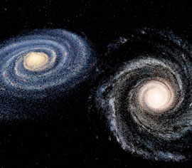 El choque entre la Vía Láctea y Andrómeda será abordado en el curso