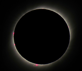 Eclipse total de sol, fenómeno natural que vivirá el sur de Chile este 14 de diciembre.