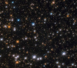 Cúmulo de estrellas observado por el telescopio Hubble